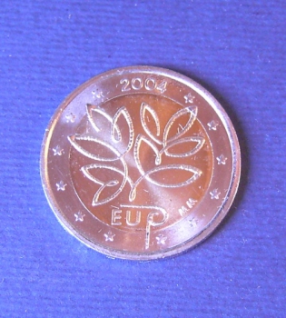 2 Euro Gedenkmünze Finnland 2004 EU-Erweiterung