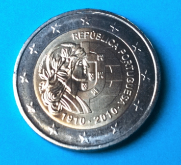 2 Euro Gedenkmünze Portugal 2010