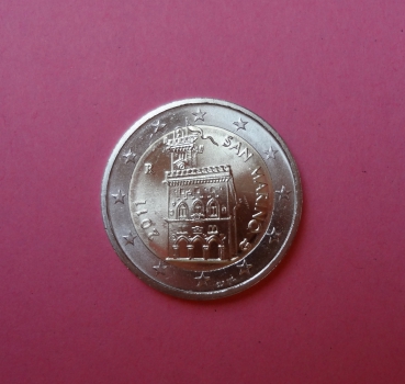 2 Euro San Marino 2011 Regierungspalast