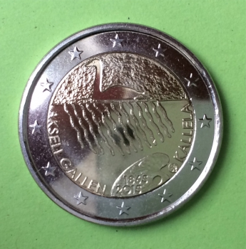 2 Euro Gedenkmünze Finnland 2015 Akseli Gallen Kallela