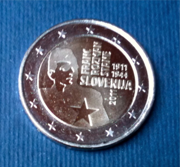 2 Euro Gedenkmünze Slowenien 2011 Franc Rozman