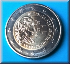 2 Euro Gedenkmünze Portugal 2010